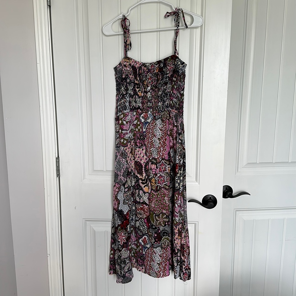 LOFT PETITE SMALL MIDI DRESS